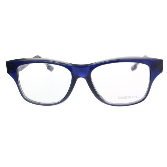 Diesel DL4065 096 Blue Modified Rectangle Optical Frames - Picture 2 of 5